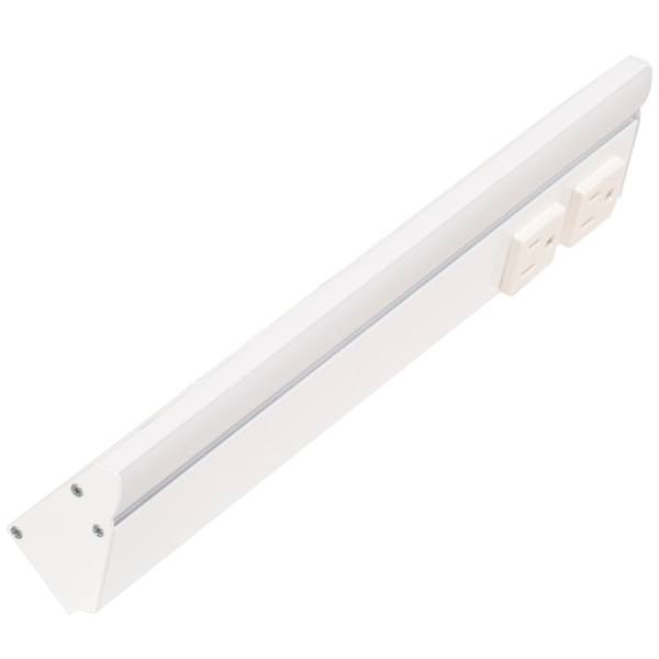 12.5" 6 watt 120 volt Warm White White Remote Power Series LED Lighted Power Strip